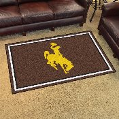 Wyoming Cowboys 4ft. x 6ft. Plush Area Rug, 18563
