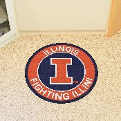 Illinois Illini Roundel Rug - 27in. Diameter, 18608