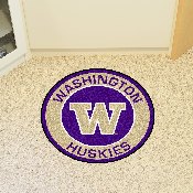 Washington Huskies Roundel Rug - 27in. Diameter, 18647