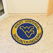 West Virginia Mountaineers Roundel Rug - 27in. Diameter, 18648