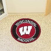 Wisconsin Badgers Roundel Rug - 27in. Diameter, 18649
