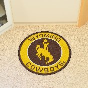 Wyoming Cowboys Roundel Rug - 27in. Diameter, 18650