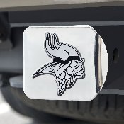 Minnesota Vikings Chrome Metal Hitch Cover with Chrome Metal 3D Emblem, 18710