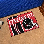 Cincinnati Bearcats Starter Mat Accent Rug - 19in. x 30in., Unifrom Design, 18737