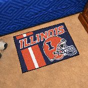 Illinois Illini Starter Mat Accent Rug - 19in. x 30in., Unifrom Design, 18743