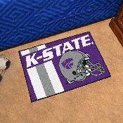 Kansas State Wildcats Starter Mat Accent Rug - 19in. x 30in., Unifrom Design, 18747