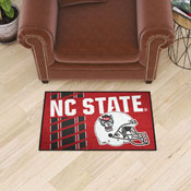 NC State Wolfpack Starter Mat Accent Rug - 19in. x 30in., Unifrom Design, 18764