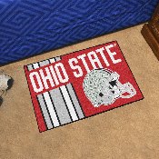 Ohio State Buckeyes Starter Mat Accent Rug - 19in. x 30in., Unifrom Design, 18768