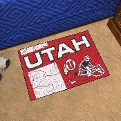 Utah Utes Starter Mat Accent Rug - 19in. x 30in., Unifrom Design, 18785
