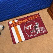 Virginia Tech Hokies Starter Mat Accent Rug - 19in. x 30in., Unifrom Design, 18786