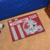 Washington State Cougars Starter Mat Accent Rug - 19in. x 30in., Unifrom Design, 18788