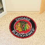 Chicago Blackhawks Roundel Rug - 27in. Diameter, 18867