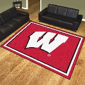 Wisconsin Badgers 8ft. x 10 ft. Plush Area Rug, 18909