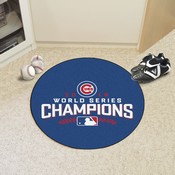 Chicago Cubs 2016 World Series Champions Baseball Rug - 27in. Diameter, 18918