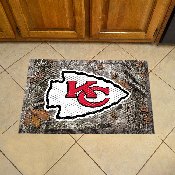 Kansas City Chiefs Rubber Scraper Door Mat Camo - KC Arrow Primary Logo, 18967