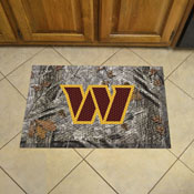 Washington Commanders Rubber Scraper Door Mat Camo, 19003