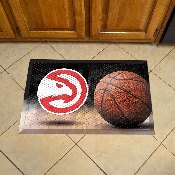 Atlanta Hawks Rubber Scraper Door Mat, 19064