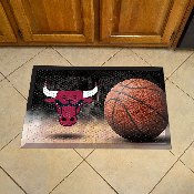 Chicago Bulls Rubber Scraper Door Mat, 19070
