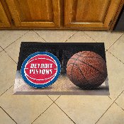 Detroit Pistons Rubber Scraper Door Mat, 19078