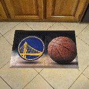 Golden State Warriors Rubber Scraper Door Mat, 19080