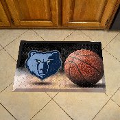 Memphis Grizzlies Rubber Scraper Door Mat, 19090
