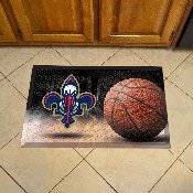 New Orleans Pelicans Rubber Scraper Door Mat, 19100