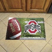 Ohio State Buckeyes Rubber Scraper Door Mat, 19196