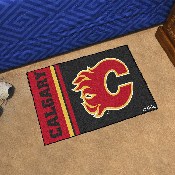 Calgary Flames Starter Mat Accent Rug - 19in. x 30in., Uniform Design, 19256