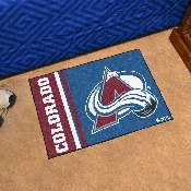 Colorado Avalanche Starter Mat Accent Rug - 19in. x 30in., Uniform Design, 19259