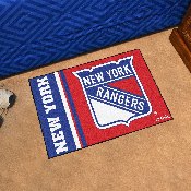New York Rangers Starter Mat Accent Rug - 19in. x 30in., Uniform Design, 19271