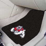 Fresno State 2-piece Carpeted Car Mats 17