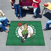 Boston Celtics Tailgater Rug - 5ft. x 6ft. - Circular Leprachaun Primary Logo, 19427