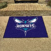 Charlotte Hornets All-Star Rug - 34 in. x 42.5 in. - Hornet with Wordmark Primary Logo, 19428