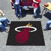 Miami Heat Tailgater Rug - 5ft. x 6ft. - Flaming Basketball Primary Logo, 19452