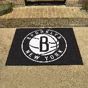 Brooklyn Nets All-Star Rug - 34 in. x 42.5 in. - Circular Nets Secondary Logo, 19457