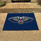New Orleans Pelicans All-Star Rug - 34 in. x 42.5 in. - Fleur-de-lis Pelican Secondary Logo, 19459