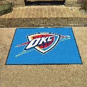 Oklahoma City Thunder All-Star Rug - 34 in. x 42.5 in. - OKC Primary Logo, 19463