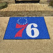 Philadelphia 76ers All-Star Rug - 34 in. x 42.5 in. - 76 Primary Logo, 19467