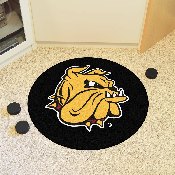Minnesota-Duluth Bulldogs Hockey Puck Rug - 27in. Diameter, 19525