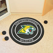 Northern Michigan Wildcats Hockey Puck Rug - 27in. Diameter, 19536