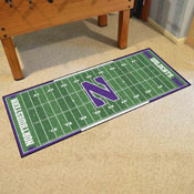 Northwestern Wildcats Field Runner Mat - 30in. x 72in., 19538