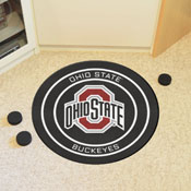Ohio State Buckeyes Hockey Puck Rug - 27in. Diameter, 19541