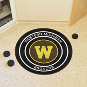 Western Michigan Broncos Hockey Puck Rug - 27in. Diameter, 19559