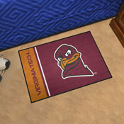 Virginia Tech Hokies Starter Mat Accent Rug - 19in. x 30in., Hokie Bird, 19568