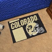 Colorado Buffaloes Starter Mat Accent Rug - 19in. x 30in. - CU Buffalo Primary Logo - Black - Starter Mat - Uniform, 19632