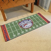 Denver Broncos Field Runner Mat - 30in. x 72in., 2016 Super Bowl L Champions, 19687