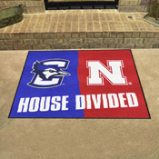 House Divided - Creighton / Nebraska House Divided House Divided Rug - 34 in. x 42.5 in., 19729