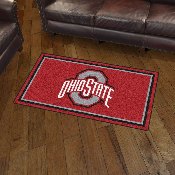 Ohio State Buckeyes 3ft. x 5ft. Plush Area Rug, 19751