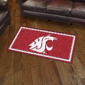 Washington State Cougars 3ft. x 5ft. Plush Area Rug, 19793