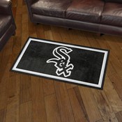 Chicago White Sox 3ft. x 5ft. Plush Area Rug - Sox Primary Cap Logo, 19800